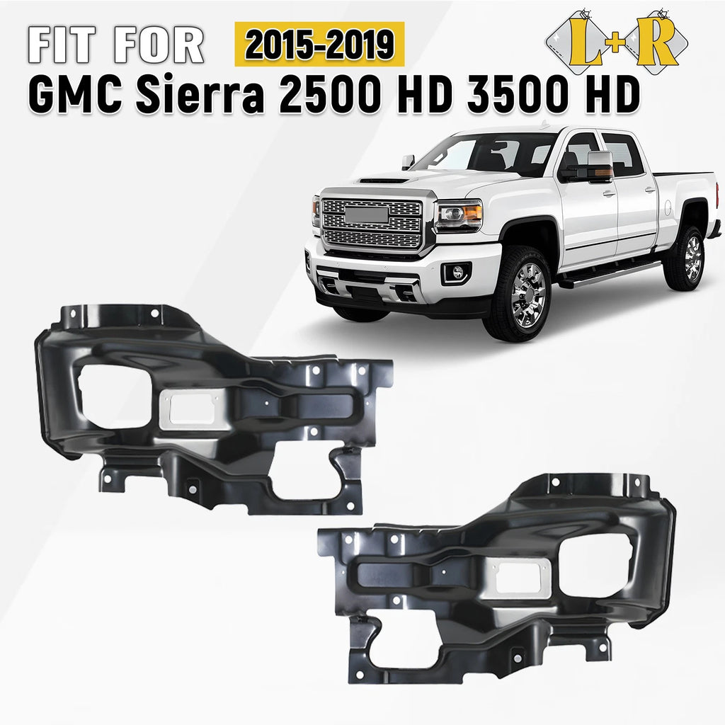 Pair Front Bumper Brackets for GMC Sierra 2500 3500 (2015–2019)