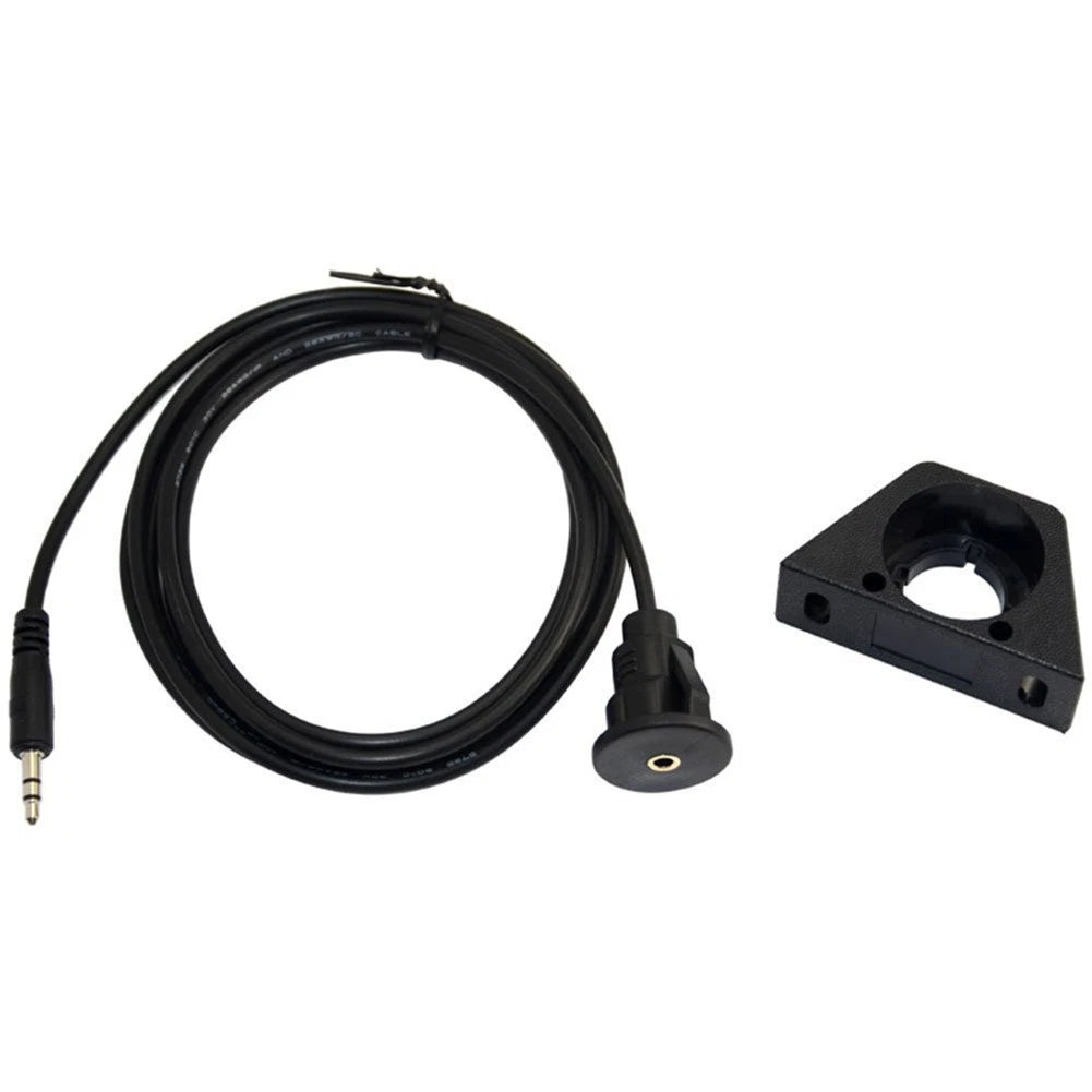 AUX Extension Flush Mount Male to Female for Car Boat Truck Dashboard 1M