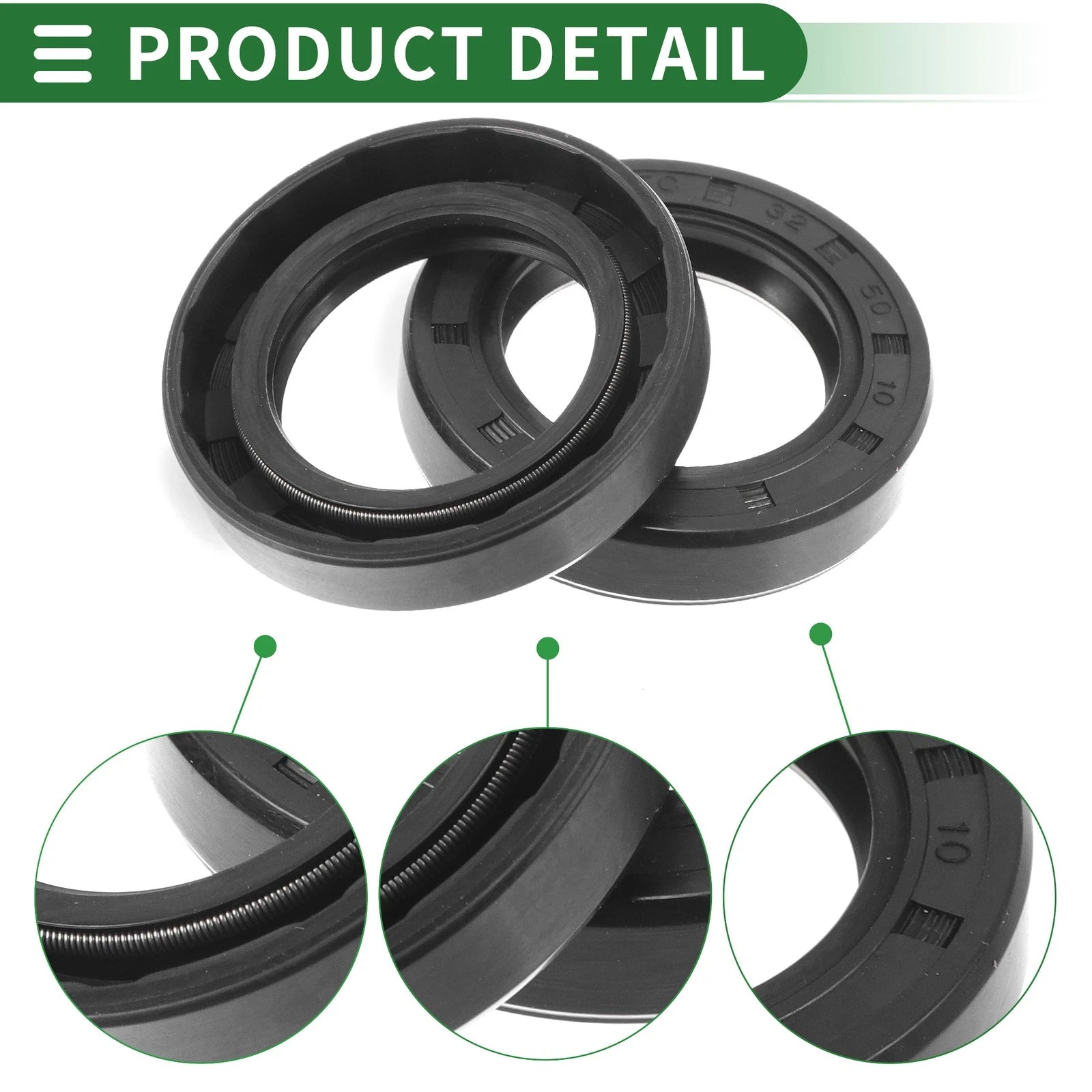 Set of 5 Oil Seal Rotary Shaft Seal NBR Rubber 32x50x10mm