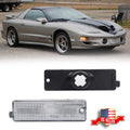 2X Clear Lens Front Bumper Side Marker Lights for Pontiac Firebird (1998–2002)