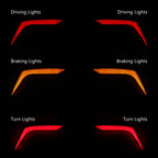 Rear Saddlebag Turn Brake Light Accents for Honda Goldwing GL 1800 (2018–2025)