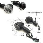 Bullet Turn Signals for Universal Motorcycles (Amber)