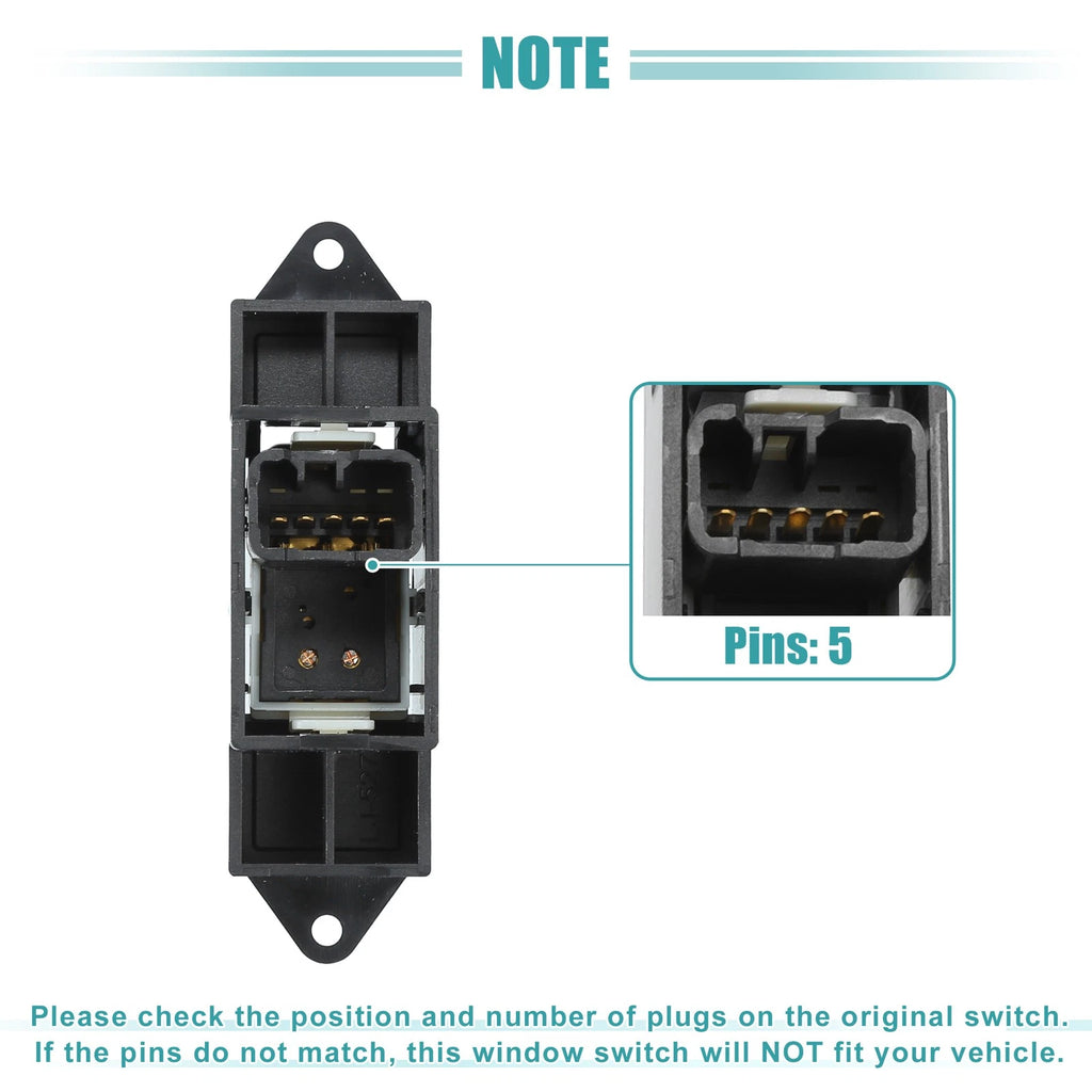 Power Window Switch Set of 2 for Mitsubishi Lancer (2008–2014) No.MR587944