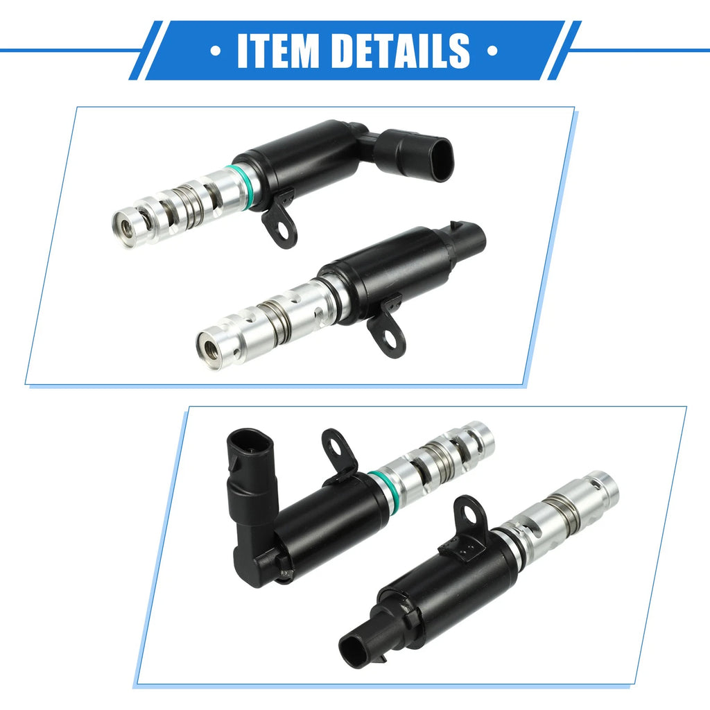 2 Pcs Variable Valve Timing Solenoid for Kia Soul 2.0L L4 (2014–2019) No. 24355-2E000
