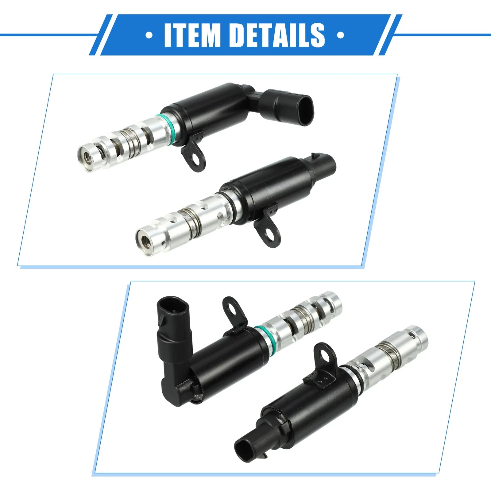 2 Pcs Variable Valve Timing Solenoid for Kia Soul 2.0L L4 (2014–2019) No. 24355-2E000