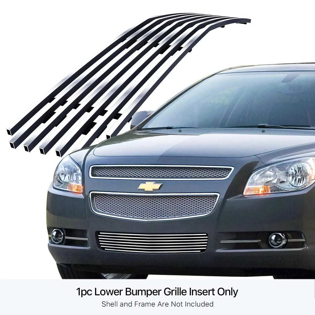 Stainless Silver Billet Grille Insert for Chevy Malibu (2008-2012)