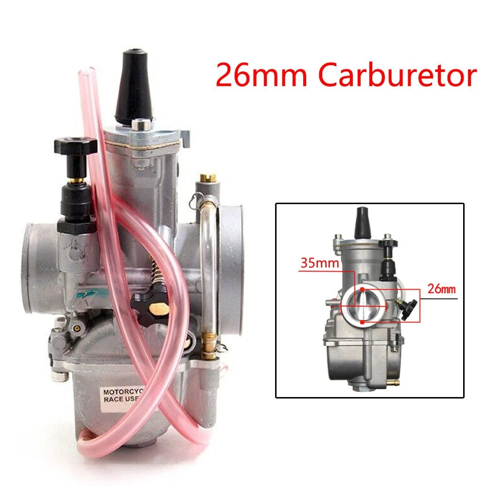 26mm Carburetor for PWK26 Keihin KOSO OKO Dirt Pit Bike ATV Go Kart