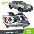Headlight Halogen Clear Lens Right Side for Chevy Colorado LT/Z71/ZR2 (2015–2021)