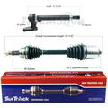 SurTrack Set of 2 Front Passenger Right AAR CV & Intermediate Shaft for Dodge Jeep