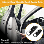Interior Door Handle Bowl Cover Trim for Toyota Land Cruiser 250 (2024–2025) Black