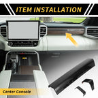 Set of 1 Carbon Fiber Pattern Instrument Strip Cover for Toyota Tundra (2022–2024)