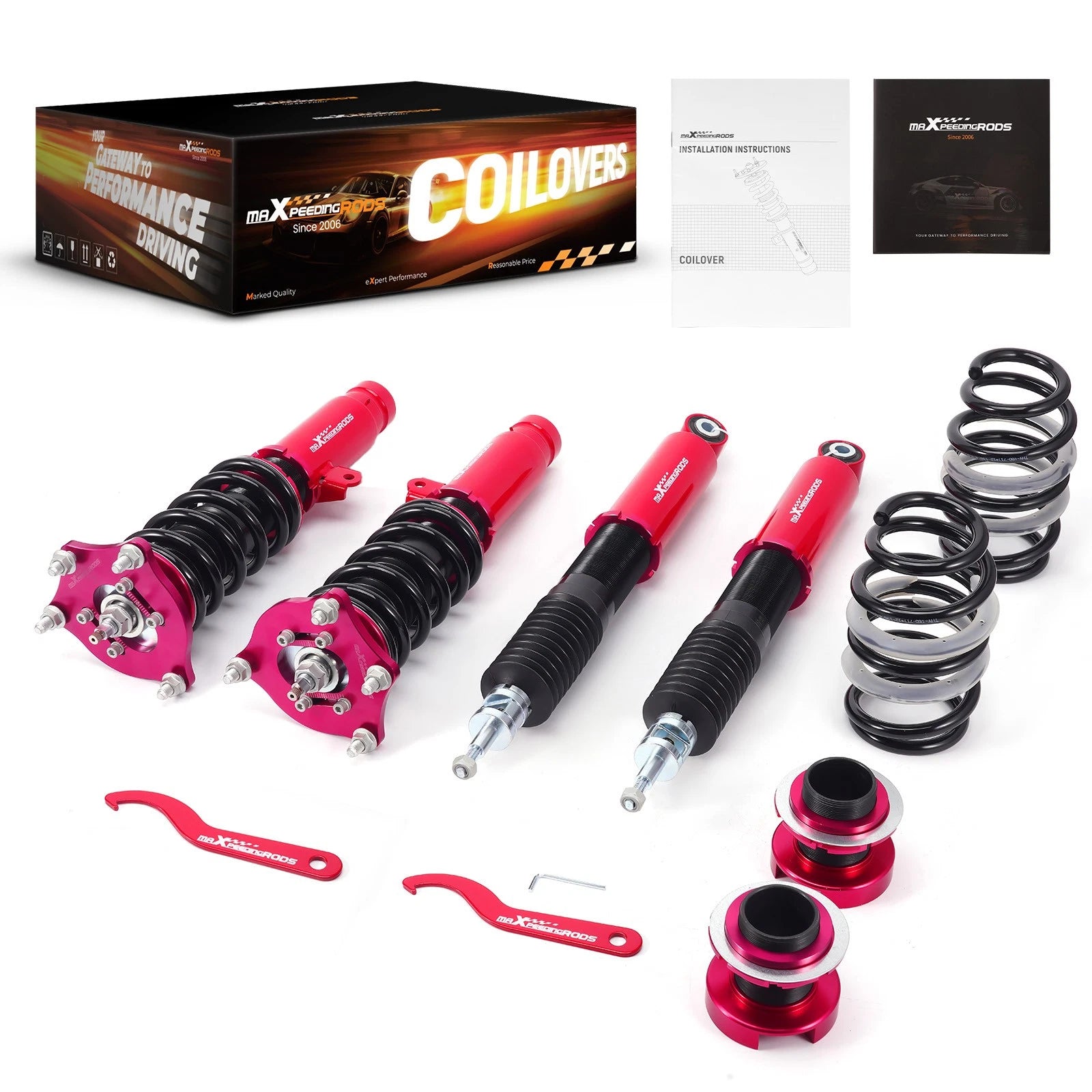 24 Level Damper Coilovers Lowering Kit for Honda Civic Hatchback (2016–2021)