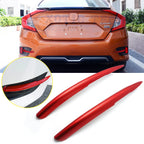 Rear Bumper Reflector Cover Trim for Honda Civic 2016–2021 (Red)