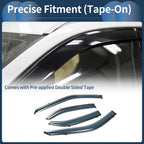 Set of 4 Window Deflectors for Mitsubishi Lancer (2008–2017)
