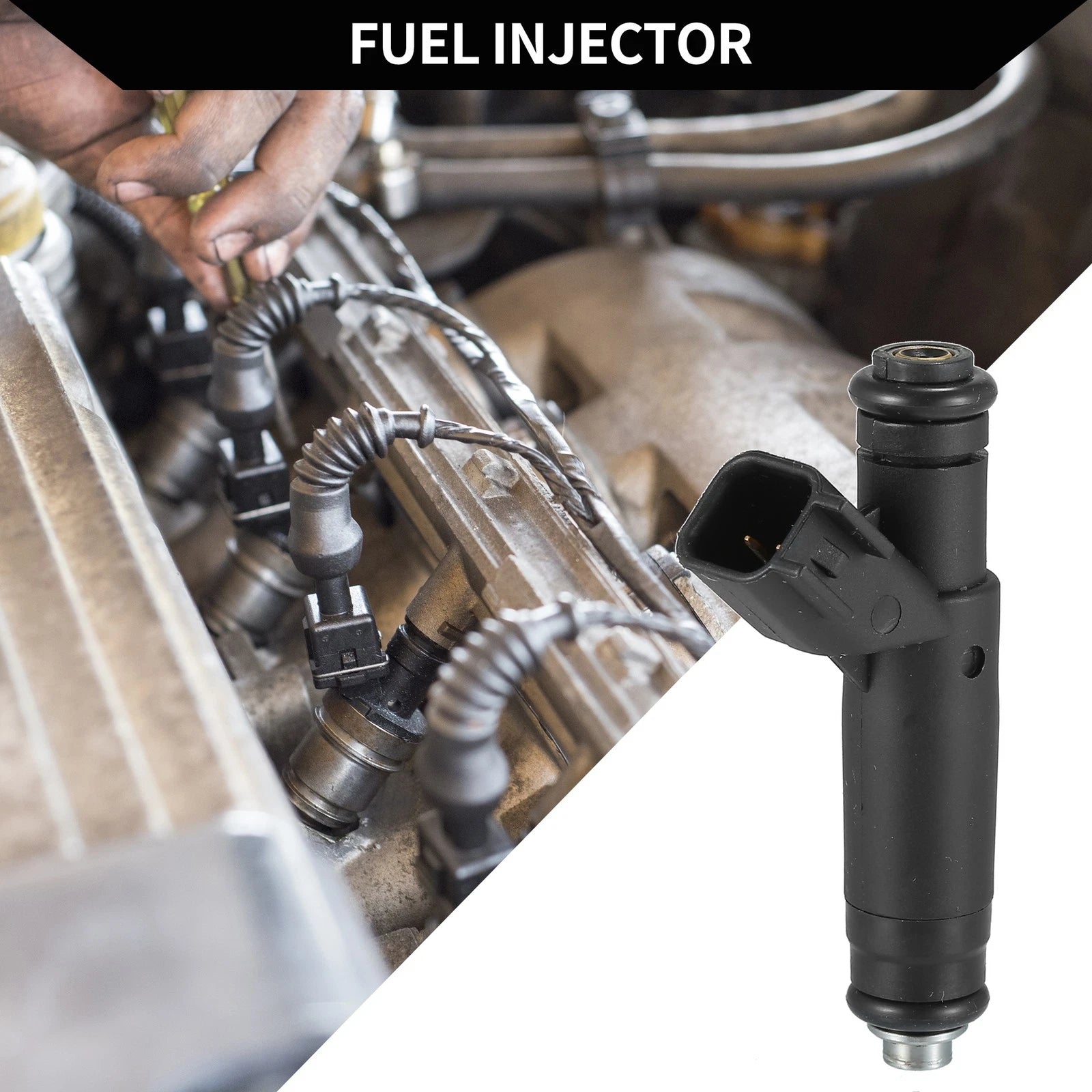 Fuel Injector No.YF1Z9F593AD for Ford Ranger (2001–2003) 3.0L Black