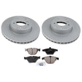 Front 324mm Disc Rotors & Akebono Pads for BMW E60 E61 (2005–2010)