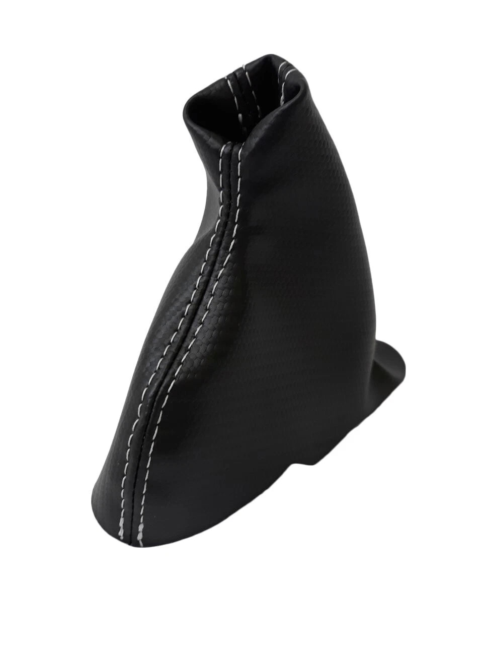 E Brake Boot for Acura TSX (2004–2008) Carbon Fiber White Stitch