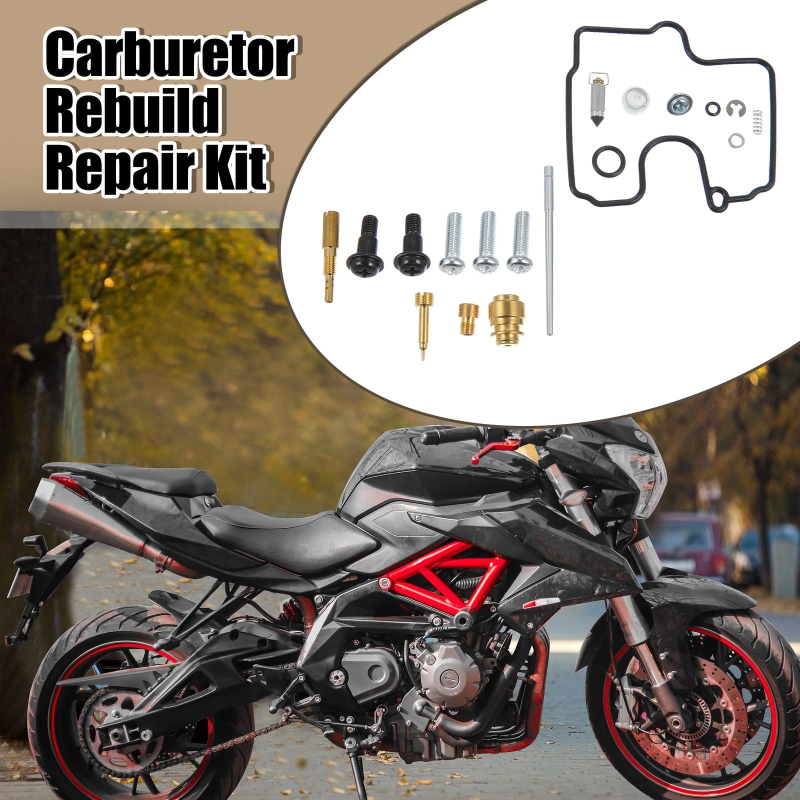 Set of 2 Carburetor Repair Parts for Suzuki SV650 (1999–2002)