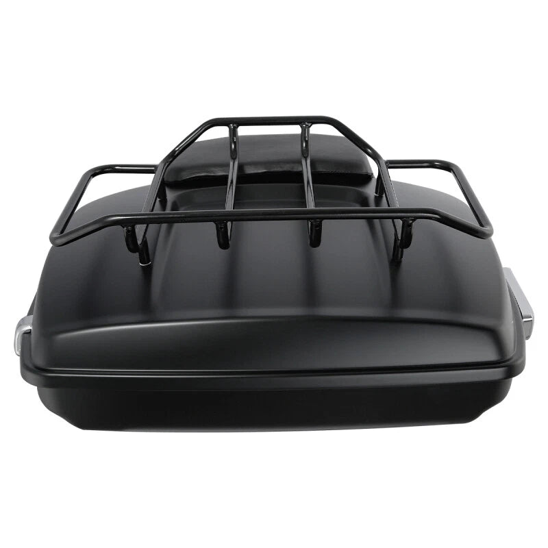 Matte Razor Trunk Backrest Rack Mount for Harley Touring Road Glide (2014–2026)
