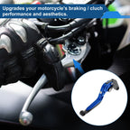 Brake Clutch Levers for Suzuki GSXR600 (2006–2025) 1 Pair Blue Handle Black End