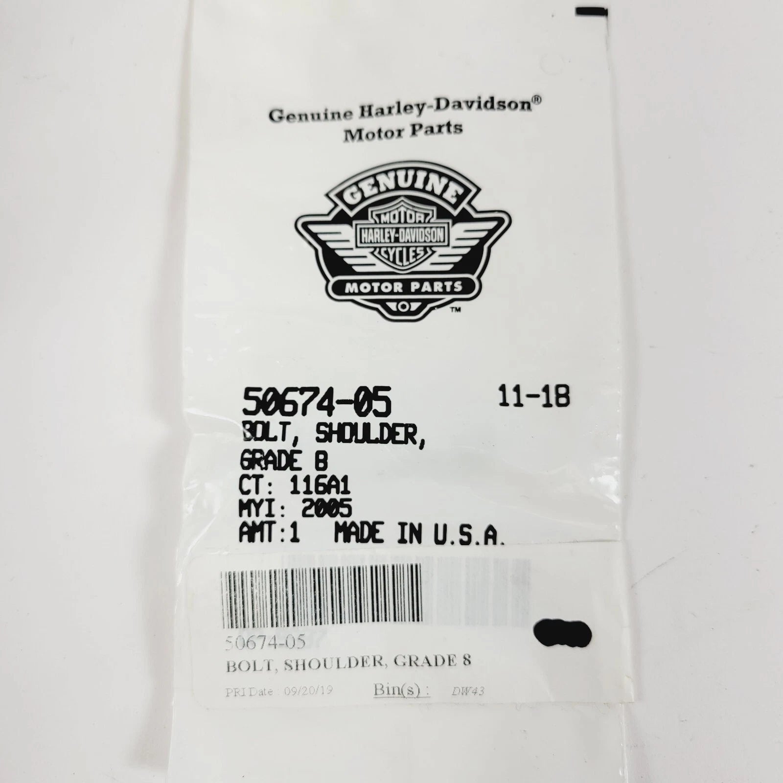 Bolt Shoulder for Harley-Davidson (2005–2005) 50674-05