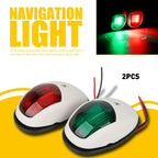 2Pcs LED Boat Navigation Lights for Marine Bow Light (Red Green)