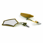 Rear View Mirrors 8mm 10mm for Motorcycle Chopper Cruiser Dirt Bike (US)