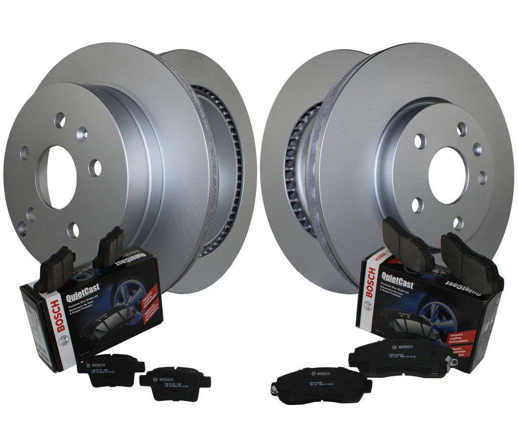 Front and Rear Brake Kit Disc Rotors Bosch Ceramic Pads for Chevrolet GMC