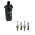 Set of 4 NGK Ignition Coils & Nickel Spark Plugs for Fox Colt B2000 Celica