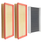 Set of 2 Engine Air Filter & Cabin Air Filter for Land Rover LR4 (2014–2016) CF10259
