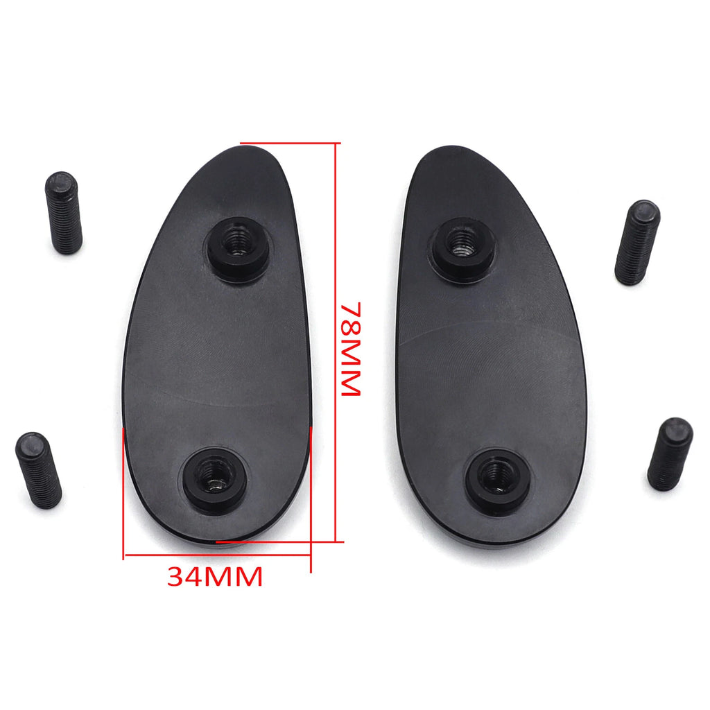 Black Mirror Block Off Plate for Honda CBR1000RR/VFR1200 (2008–2021)