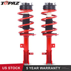 Pair Front Struts with Coil Spring for Chrysler 200 (2011-2014) Dodge Avenger (2008-2014)