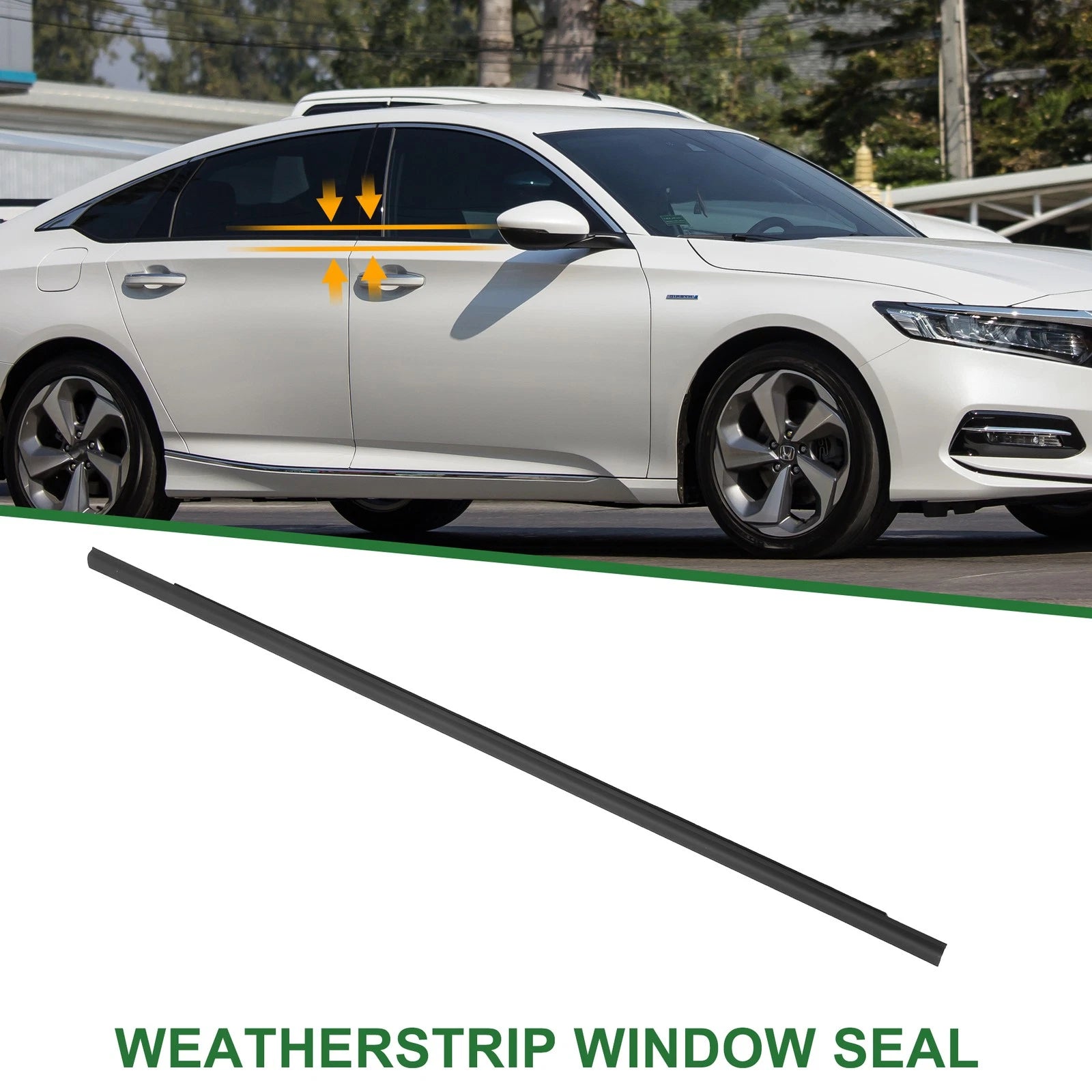 1pc Front Right Weatherstrip Window Seal No. 72410TVAA01 for Honda Accord (2018–2021)
