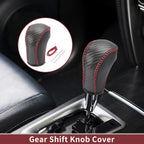Gear Shift Knob Cover for Mazda CX-5 (2012–2023) Red Faux Leather