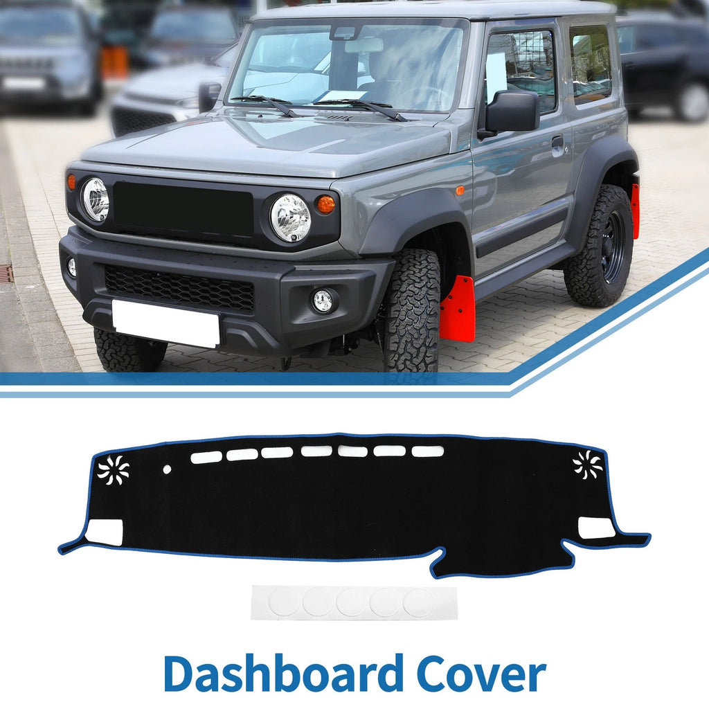 Dashboard Dash Cover Mat for Toyota Highlander (2021–2024) Black Blue