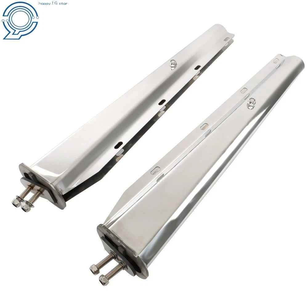 Tapered Stainless Steel Mud Flap Hanger for Semi Truck (30 Inch, 1 1/8 Bolt)