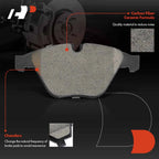 Front Disc Brake Rotors & Ceramic Pads for BMW 335i 2007-2013