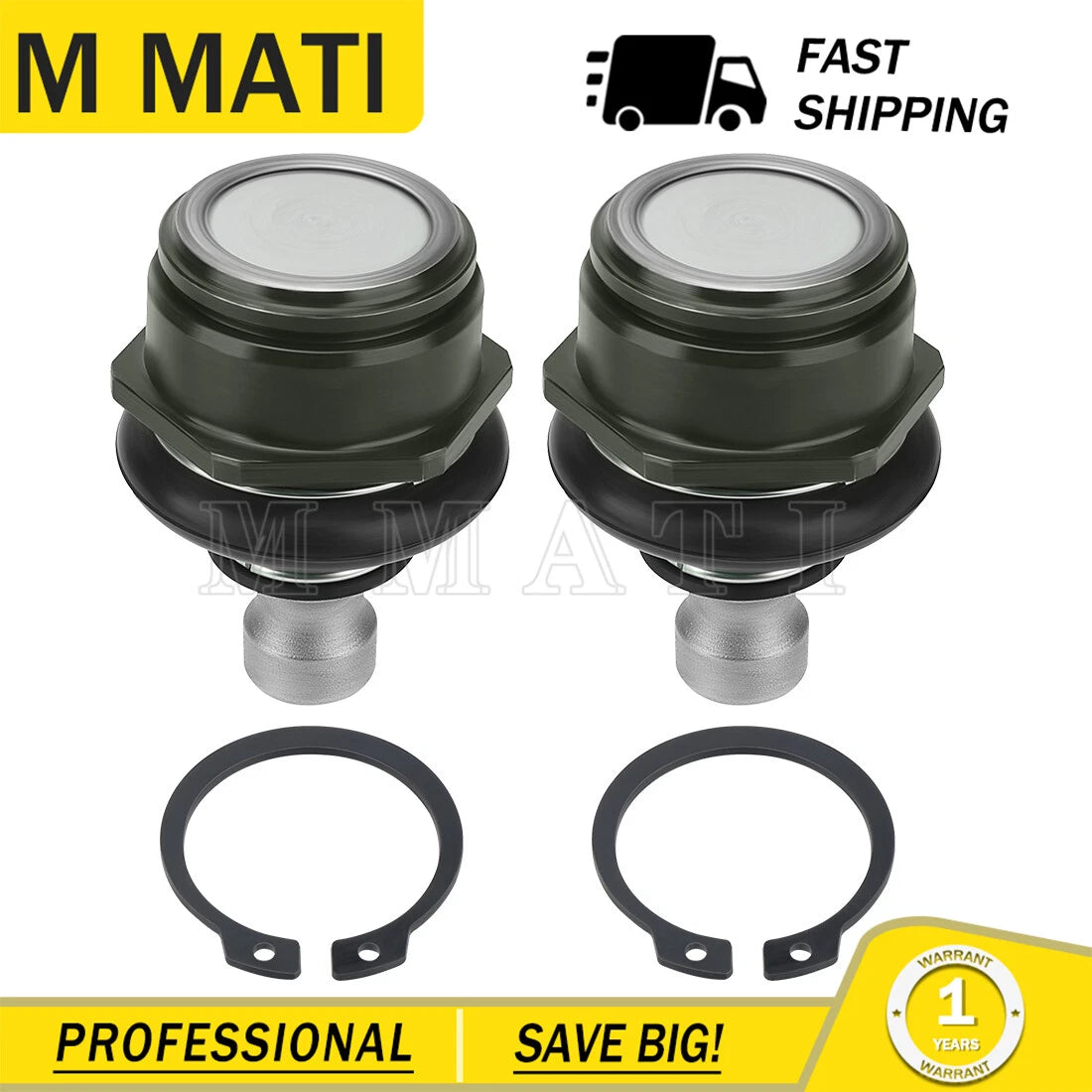 2 Lower Ball Joints for Kawasaki Prairie 300 400 (2001–2002) KVF300 KVF400