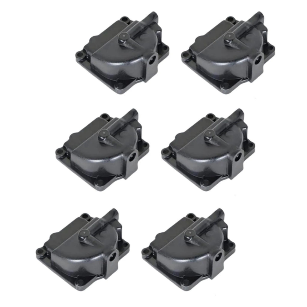 Set of 6 Carburetor Bowls for Johnson Evinrude 80 115 150 HP (1995–2006)