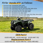 Left Rear Axle Wheel Bearing & Seal Kit for Honda Foreman 400 450 500 520 (1995–2023)