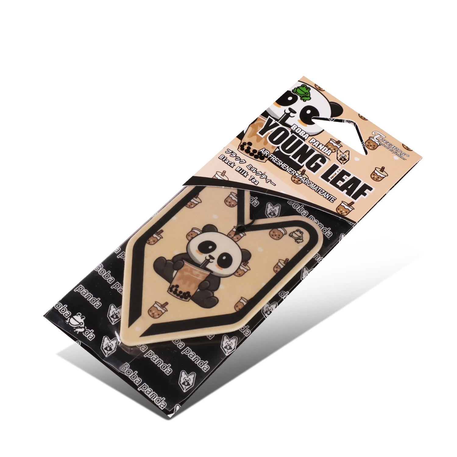 Tree Frog Air Freshener for Vehicle Home (Boba Milk Tea Scent)