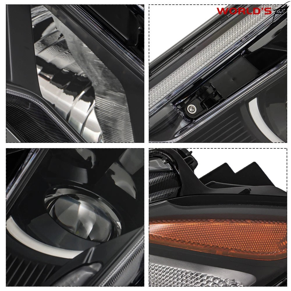 Set of 2 LED Low Beam + DRL Headlights for Pilot Elite, Passport (2016–2021)