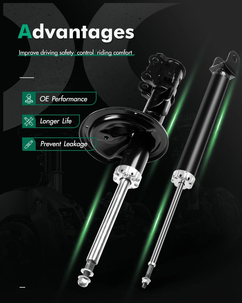 Front and Rear Shocks Struts for Kia Optima Magentis Rondo (2006–2010)