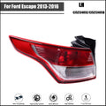 Tail Light for Ford Escape (2013–2016) Left Halogen Black Red Lens