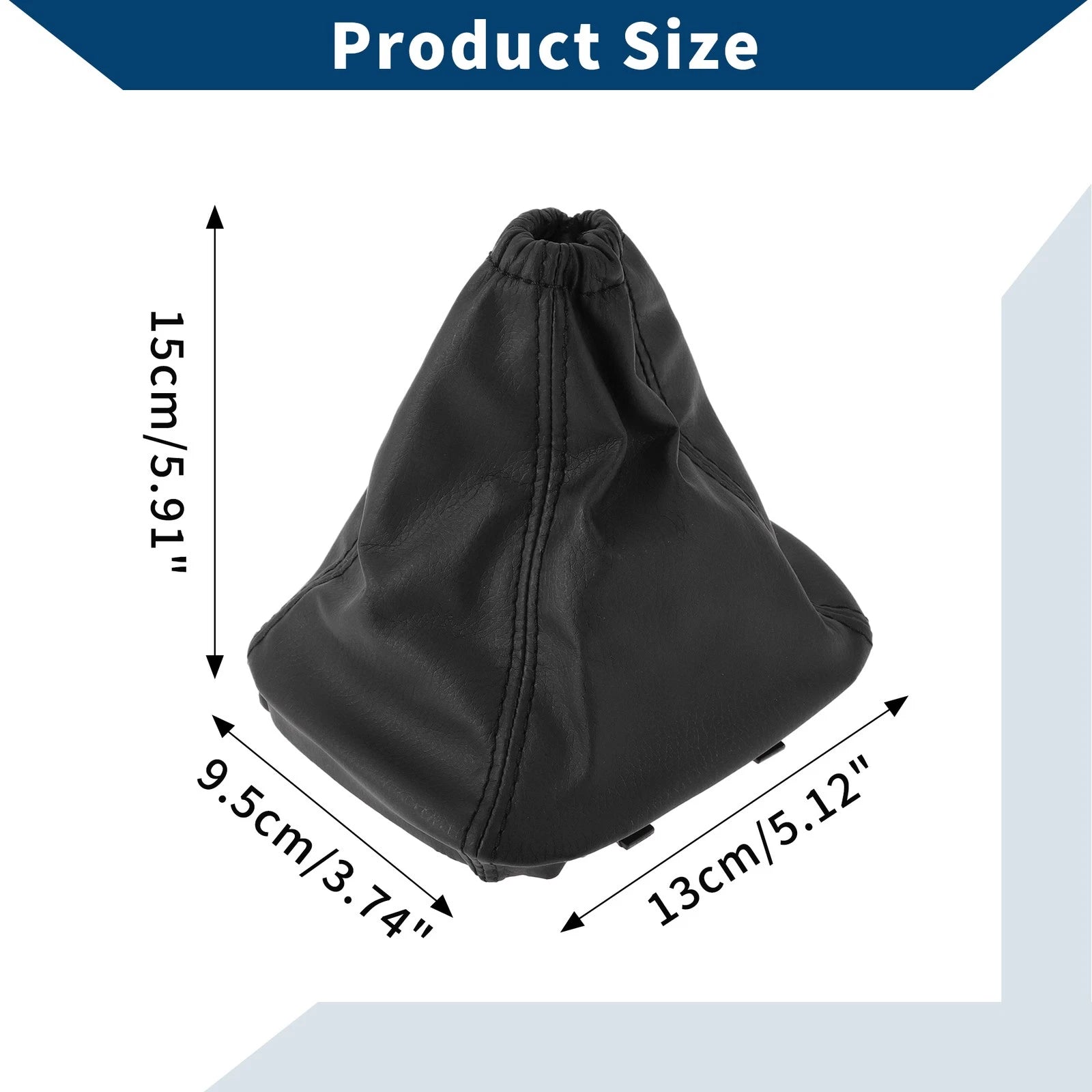 1 Pc Gear Shift Gaiter for Ford Transit Mk7 (2006–2013) Black Leather