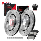 Front Brake Rotors & Pads for Dodge Grand Caravan Ram C/V Town & Country (2008–2020)