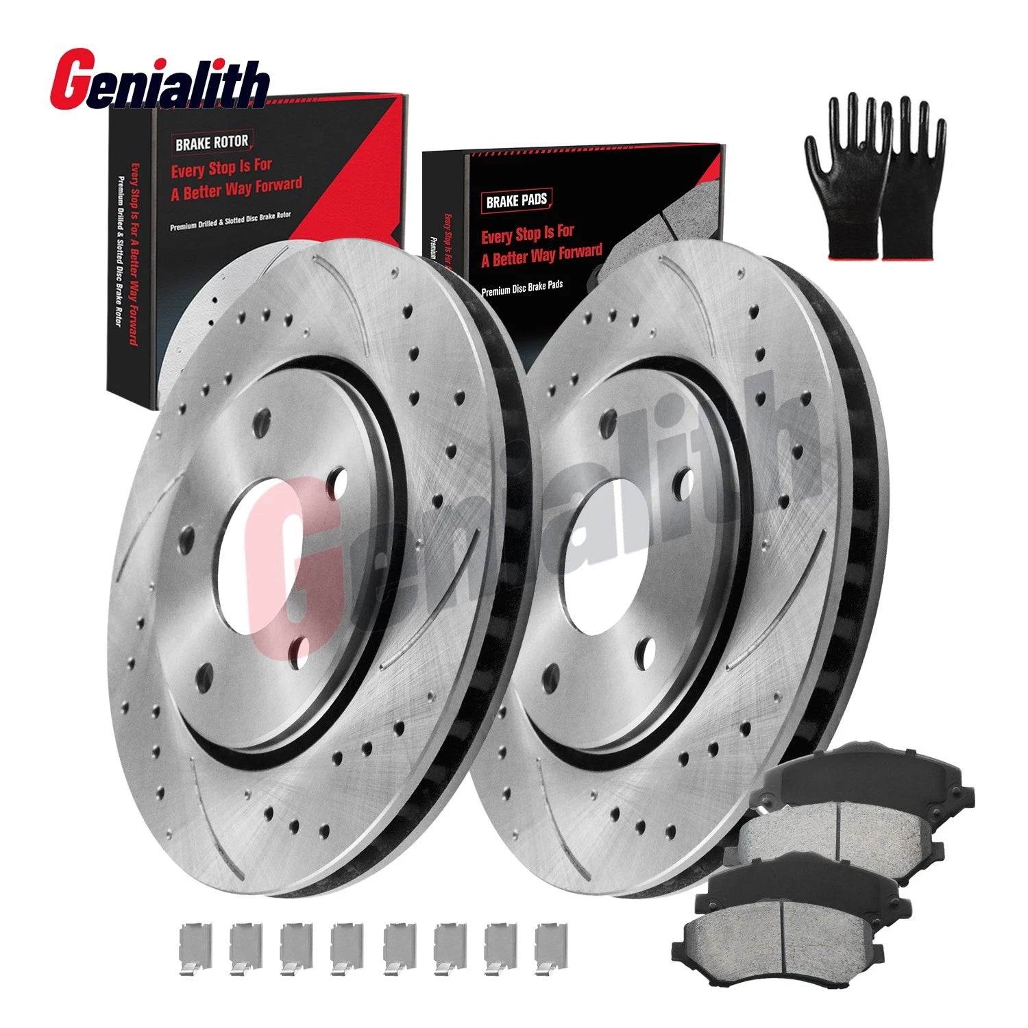 Front Brake Rotors & Pads for Dodge Grand Caravan Ram C/V Town & Country (2008–2020)