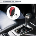 Gear Shift Knob Cover for Toyota Camry (2019–2022) Red Carbon Fiber Black