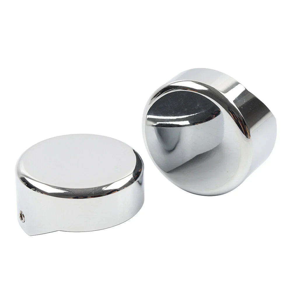 Chrome CNC Upper Fork Caps for Harley Softail Breakout FXBR FXBRS (2018-23)
