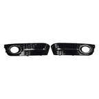 Grille and Bumper Fog Light Bezel for Audi A4 (2009-2012) Honeycomb Style